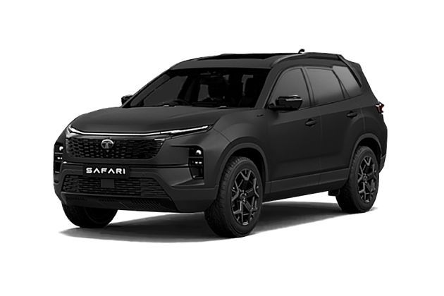 Tata Safari in Matte Stealth Black