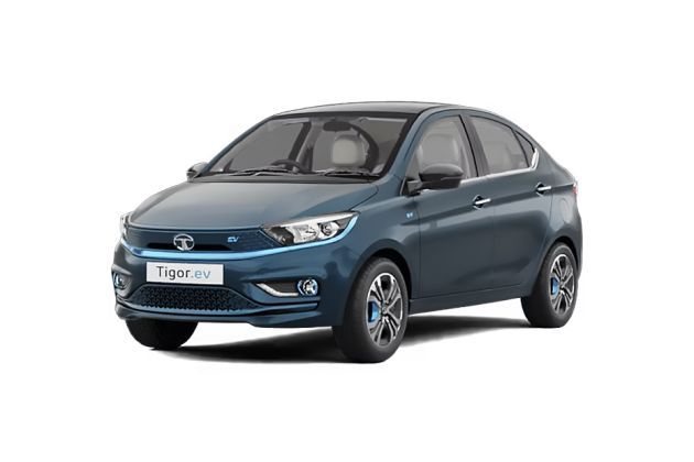 Tata Tigor EV in Signature Teal Blue With Dual Tone