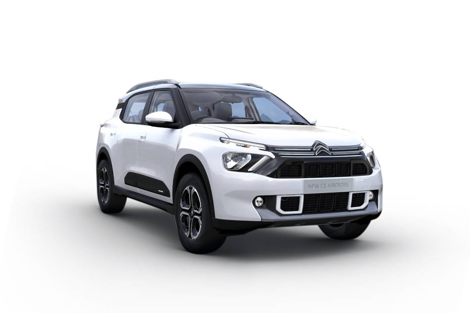 Citroen C3 Aircross Polar White With Platinum Grey Colour