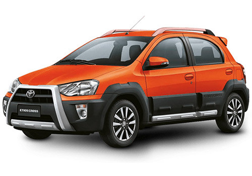 toyota etios cross inferno orange